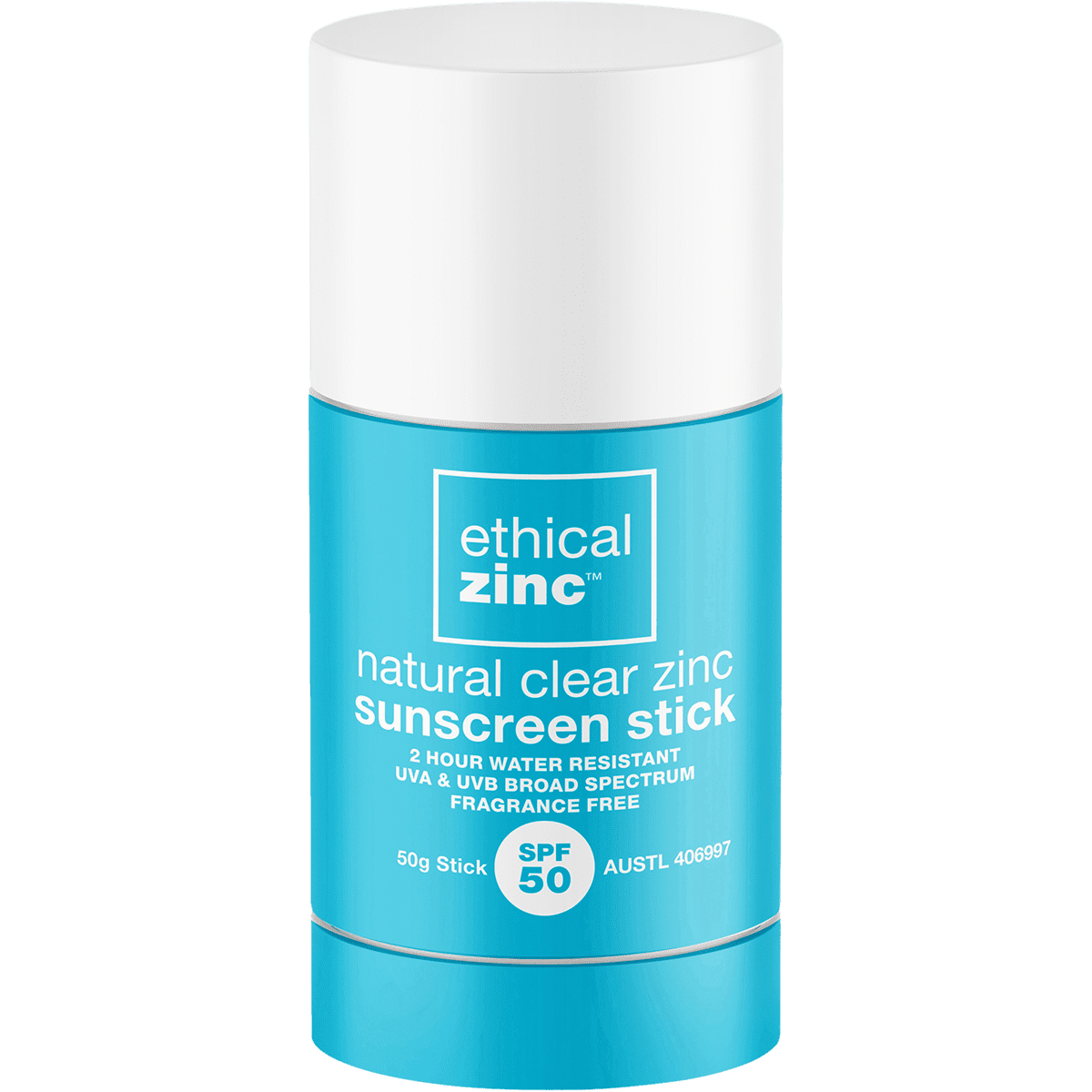 Natural Clear Zinc Sunscreen Stick SPF 50