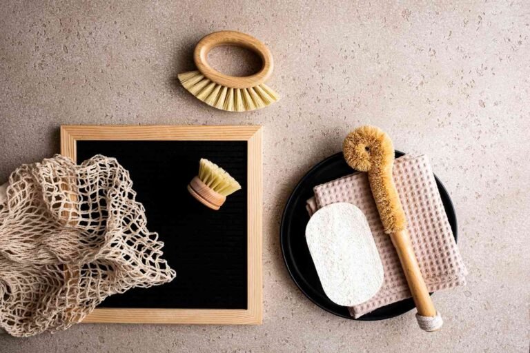 Face & Body natural bamboo brushes