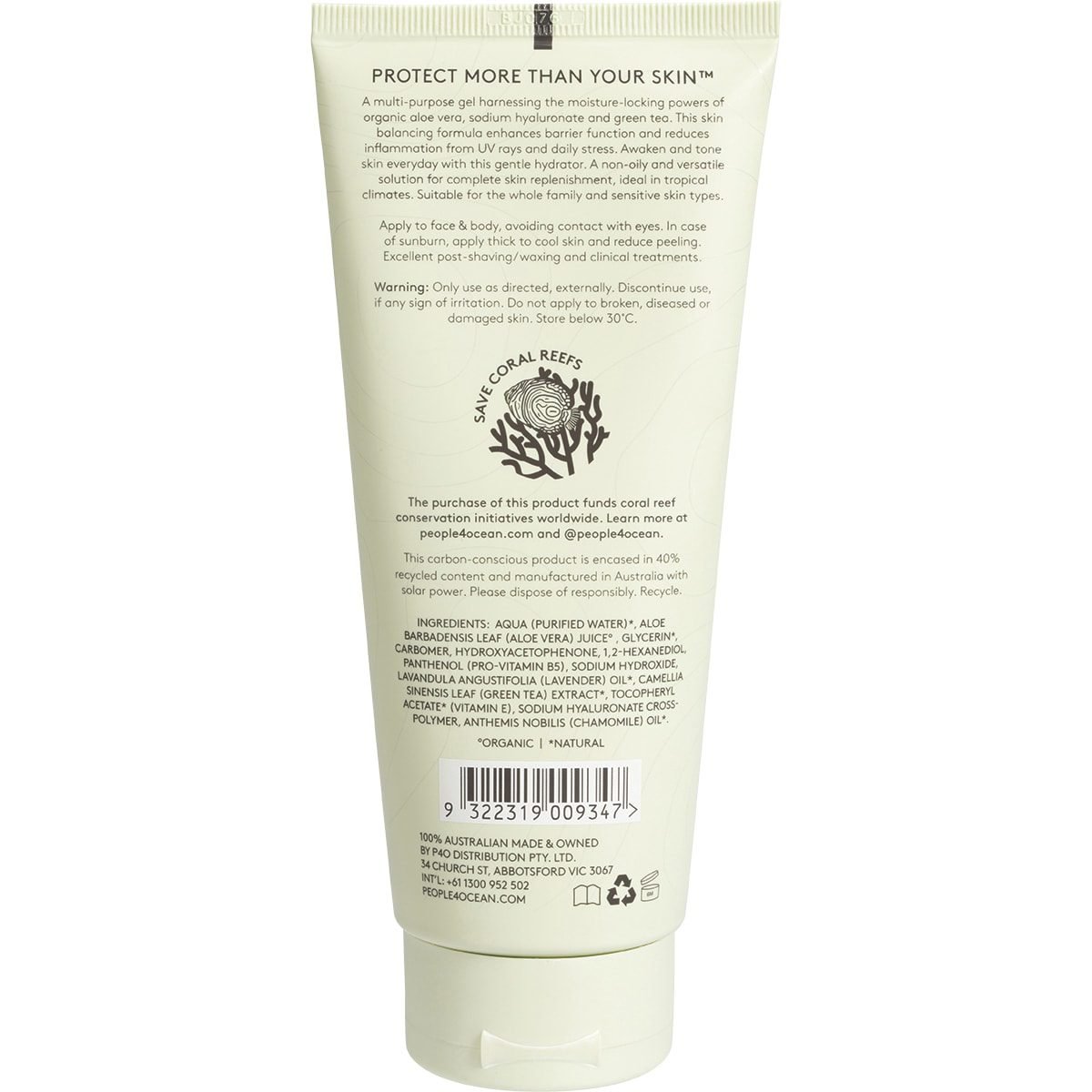 Hydrate recovery gel vegan